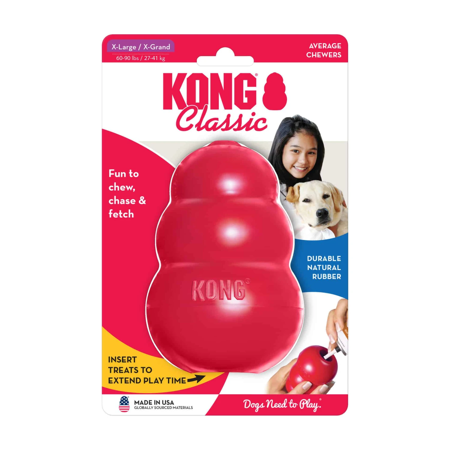 KONG Original Red Classic KONG Dog Toy X-Large 8 KONG Original Red Classic KONG Dog Toy X-Large - Image 6