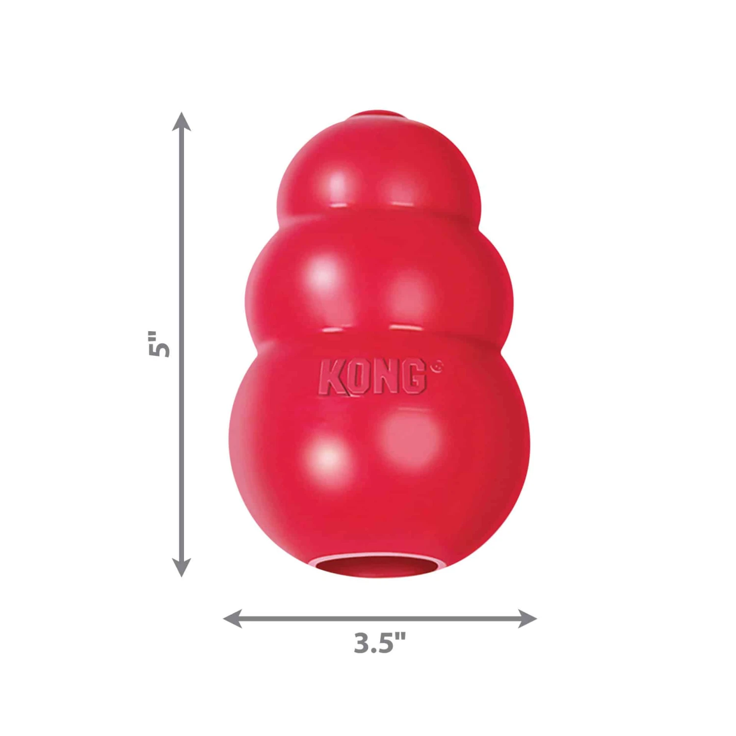 KONG Original Red Classic KONG Dog Toy X-Large 7 KONG Original Red Classic KONG Dog Toy X-Large - Image 5