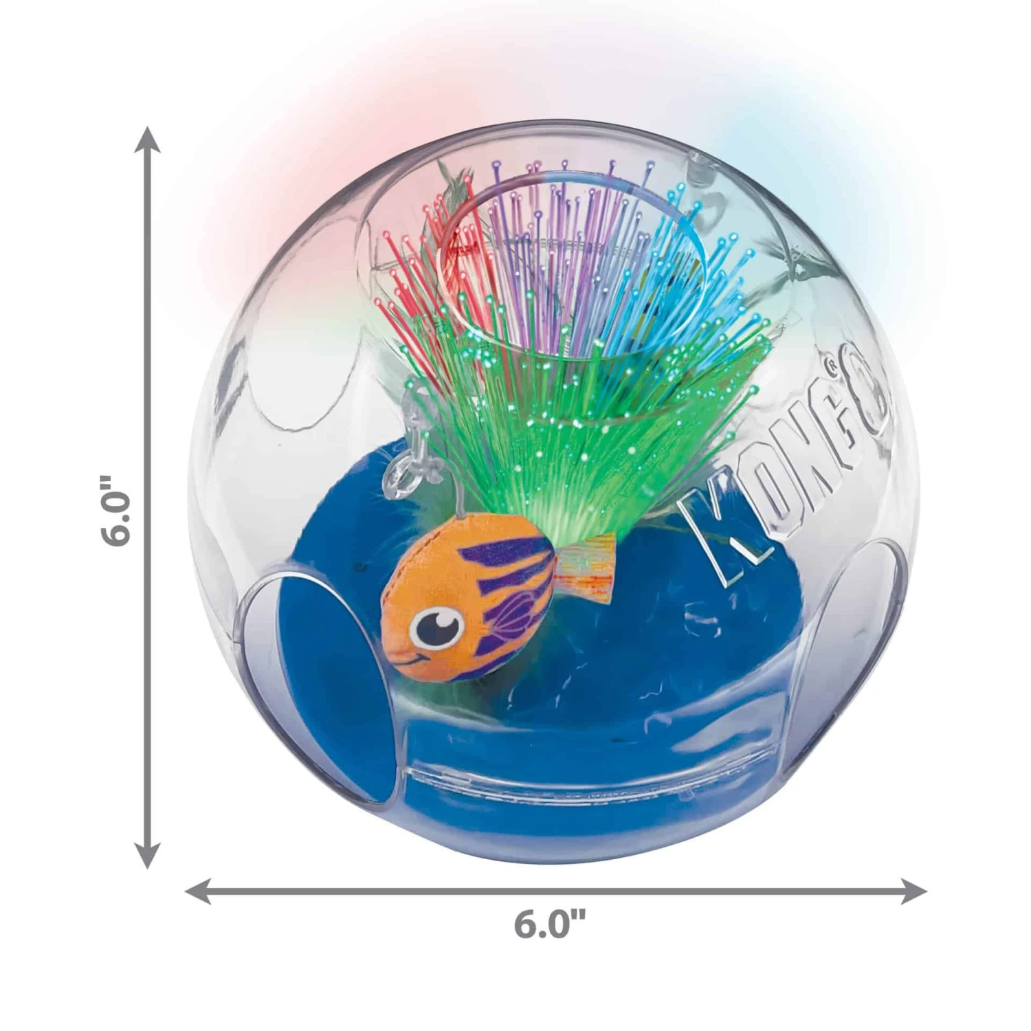 KONG Glow Bat-A-Bout Fish Bowl Cat Toy 4 KONG Glow Bat-A-Bout Fish Bowl Cat Toy - Image 2