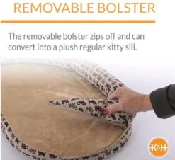 K&H Deluxe Kitty Window Sill Perch With Bolster -UPCO Popular Shop Kitty sill info2