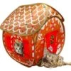 KONG Holiday Play Spaces Bungalow Gingerbread House Cat Toy 1 KONG Holiday Play Spaces Bungalow Gingerbread House Cat Toy -UPCO Popular Shop Kong HOliday Playspaces Camper