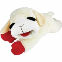Jumbo Lamb Chop Plush Dog Toy 24″