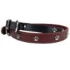 Omni Print Paw Print Leather Dog Collar 1″ -UPCO Popular Shop Leather Paw Collars group WEB 1
