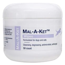 DECHRA Mal-A-Ket Pet Cleansing Wipes 50 Ct