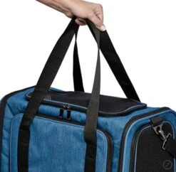 MidWest Duffy Blue Expandable Pet Carrier – Large -UPCO Popular Shop Midwest Duffy Medium Carrier Blue 4