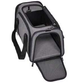 MidWest Duffy Gray Expandable Pet Carrier – Large -UPCO Popular Shop Midwest Duffy Medium Carrier Gray 4 2