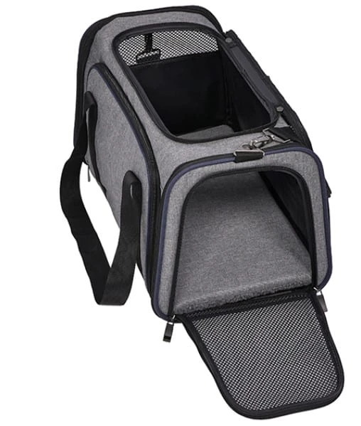 MidWest Duffy Gray Expandable Pet Carrier – Medium 4 MidWest Duffy Gray Expandable Pet Carrier – Medium - Image 2