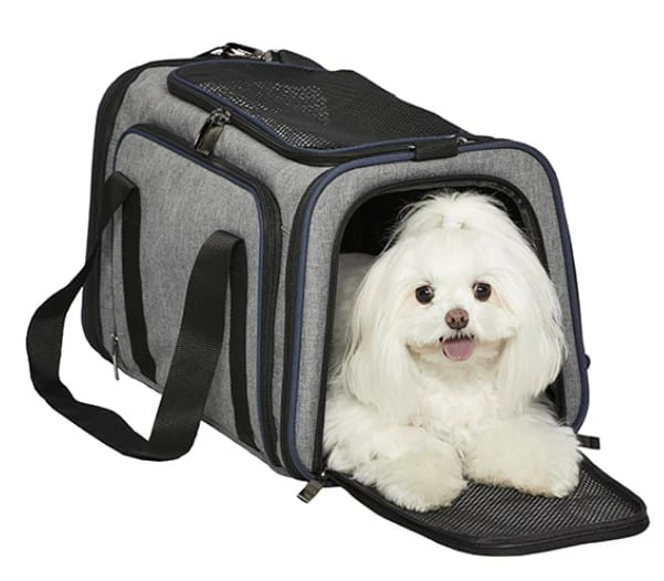 MidWest Duffy Gray Expandable Pet Carrier – Medium 3 MidWest Duffy Gray Expandable Pet Carrier – Medium