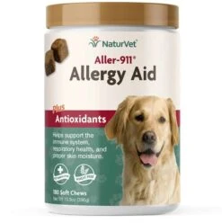 NaturVet Aller-911 Plus Antioxidants Soft Chews For Dogs 180 Ct