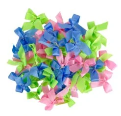 Neon Ribbon Bows Assortment 50 Ct