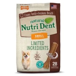 Nutri Dent Filet Mignon Dental Dog Treats Small 28 Ct
