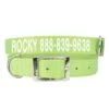 Coastal Personalized Nylon Dog Collar With Metal Buckle 1″ -UPCO Popular Shop Personalized Tough Dog Collar Metal Buckle Lime