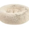 PetCrest Round Furry Serene Ultra Comfort Dog Bed -UPCO Popular Shop PetCrest Nestler Furry Dog Bed