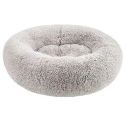 PetCrest Round Furry Serene Ultra Comfort Dog Bed -UPCO Popular Shop PetCrest Nestler Furry Dog Bed Gy