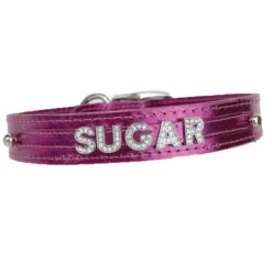 Customizable Metallic Leather Slider Collar 1″ 12 Customizable Metallic Leather Slider Collar 1″ -UPCO Popular Shop Pinkl Slider collarWEB