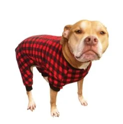 Fashion Pet Buffalo Plaid Fleece Pajamas