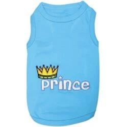 Prince With Crown Blue Dog T-Shirt