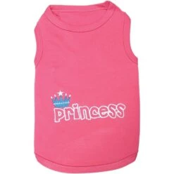Princess With Crown Pink Dog T-Shirt
