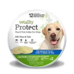 Vetality Protect Flea & Tick Collar For Medium-Large Dogs 26″ (2 Collars)