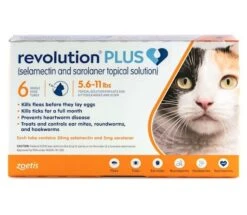 ZOETIS Revolution Plus Topical Solution For Cats 5.6-11 Lbs 6 Pack