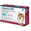 ZOETIS Simparica Trio Chewable Tablets For Dogs 22.1-44 Lbs 6 Pack