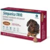 ZOETIS Simparica Trio Chewable Tablets For Dogs 11.1-22 Lbs 6 Pack -UPCO Popular Shop Simparica Trio11.1 22 lbs 6 ct WEB