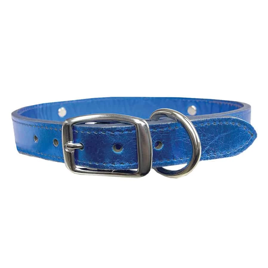 Customizable Metallic Leather Slider Collar 1″ 9 Customizable Metallic Leather Slider Collar 1″ - Image 7