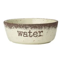 Country Crock Speckled Dog Water Dish 6″