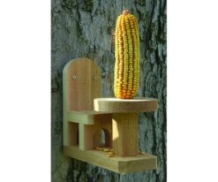 Wooden Squirrel Table & Chair Feeder