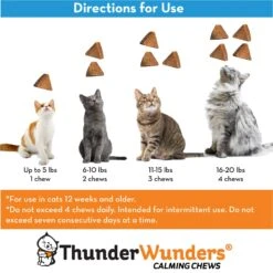 ThunderWunders Calming Cat Chews 100 Ct -UPCO Popular Shop Thunder Wunders Cat Chews 3