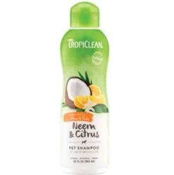 TropiClean Neem Flea & Tick Shampoo 20 Oz