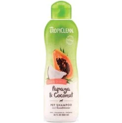 TropiClean Luxury 2-in-1 Papaya & Coconut Shampoo 20 Oz