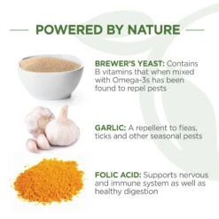 Vetality Naturals Oral Flea & Tick Chews For Dogs 120 Ct -UPCO Popular Shop Vet Nat Flea Tick Chews Dog INFO2