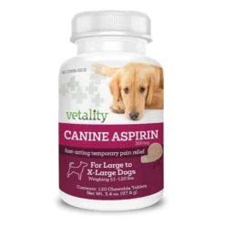 Vetality Canine Aspirin Chewable Tablets 51-120 Lb 120 Ct