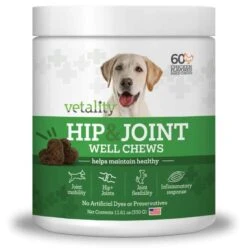 Vetality Hip & Joint Well Chews For Dogs 60 Ct