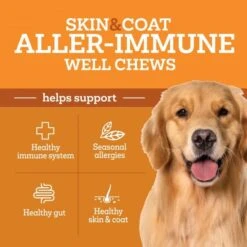 Vetality Aller-Immune Well Chews For Dogs 60 Ct -UPCO Popular Shop Vetality Skin Coat Aller Immune INFO