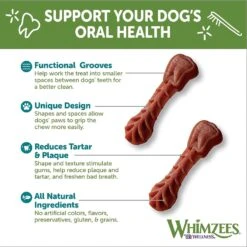 WHIMZEES Brushzees Dental Chews For Dogs X-Small 48 Ct -UPCO Popular Shop Whimzees 4