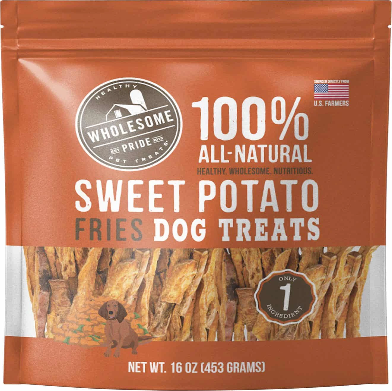 Wholesome Pride Sweet Potato Fries Dog Treats 16 Oz 3 Wholesome Pride Sweet Potato Fries Dog Treats 16 Oz