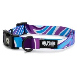 Wolfgang Marble Wave Purple Dog Collar
