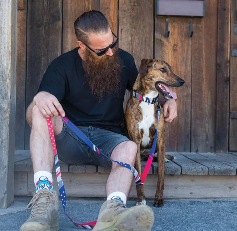 Wolfgang USA National Red, White & Blue Dog Leash 4 Wolfgang USA National Red, White & Blue Dog Leash - Image 2