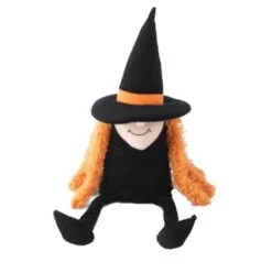 ZippyPaws Halloween Crinkle Witch Dog Toy