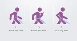 Zee Dog Hands Free Dog Leash Sky Blue Multicolor -UPCO Popular Shop ZeeDog Hands Free Leash INFO 1