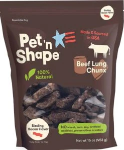 Pet ‘n Shape Beef Lung Chunx 1 Lb