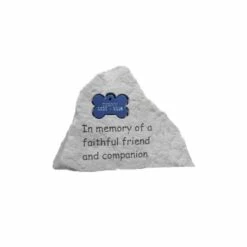 Bone Shape Pet Memorial Stone & Grave Marker