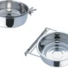 Bolt-Clamp Coop Cups With Stainless Steel Bowl 96 Oz