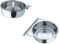 Bolt-Clamp Coop Cups With Stainless Steel Bowl 64 Oz