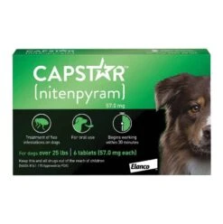 CAPSTAR™ Flea Control Tablets For Dogs Over 25lbs (6 Ct)
