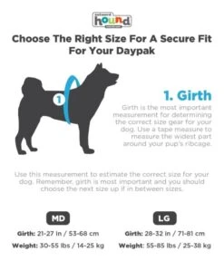 Outward Hound DayPak For Dogs -UPCO Popular Shop daypack size guide