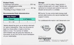 Denamarin Liver Health Supplement For Medium Dogs 13-34 Lbs 30 Ct -UPCO Popular Shop denamarin Med Dog back