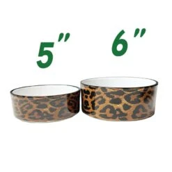Petrageous Leopard Print Stoneware Bowl With Bone Detail 6″ -UPCO Popular Shop leopard bowl group 3 WEB2